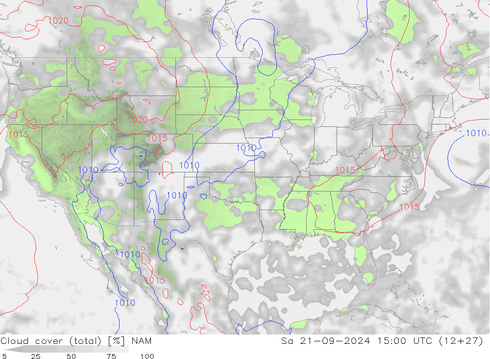 облака (сумма) NAM сб 21.09.2024 15 UTC