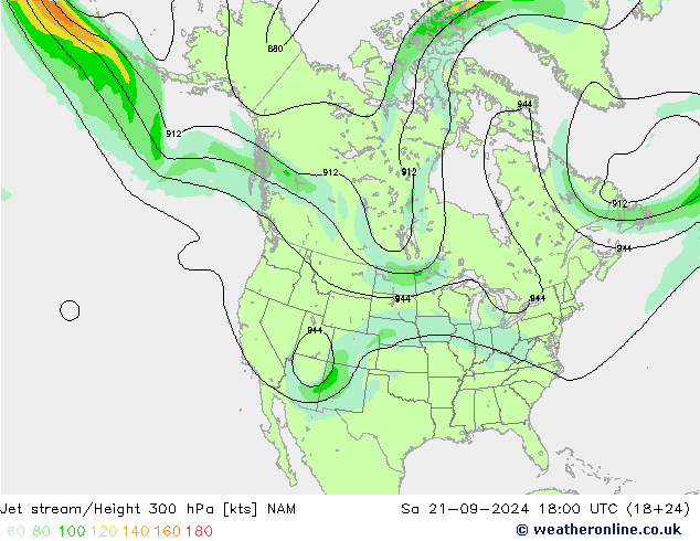 Courant-jet NAM sam 21.09.2024 18 UTC