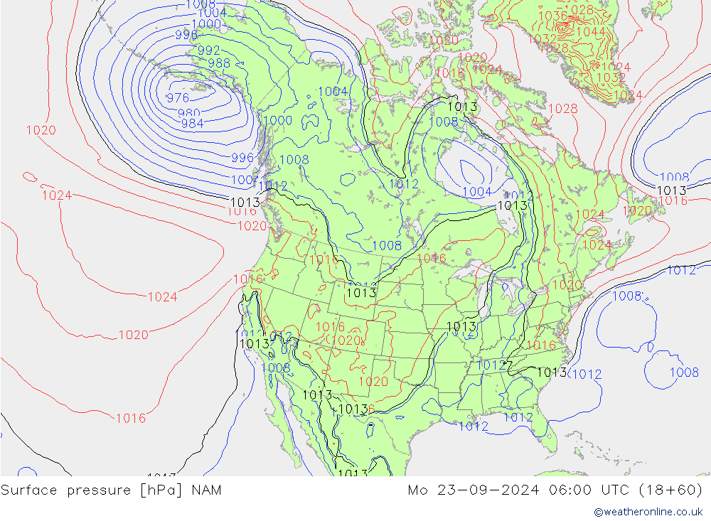 Luchtdruk (Grond) NAM ma 23.09.2024 06 UTC