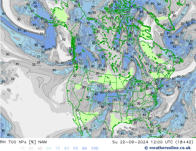 700 hPa Nispi Nem NAM Paz 22.09.2024 12 UTC