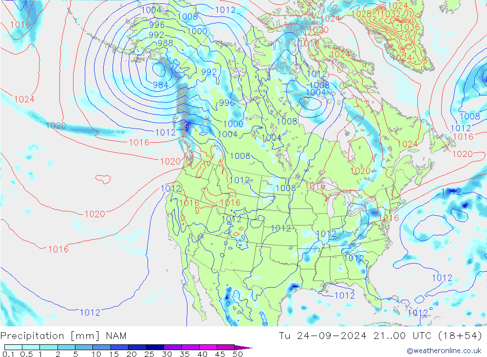 Neerslag NAM di 24.09.2024 00 UTC