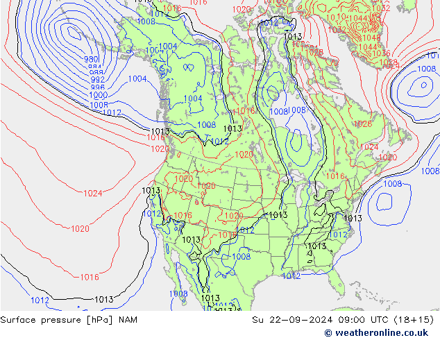 Bodendruck NAM So 22.09.2024 09 UTC