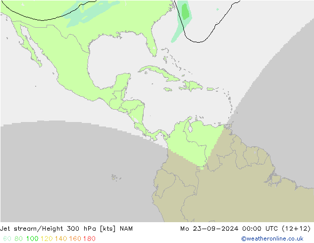 Courant-jet NAM lun 23.09.2024 00 UTC