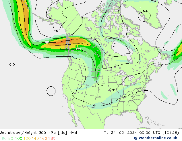 Jet Akımları NAM Sa 24.09.2024 00 UTC