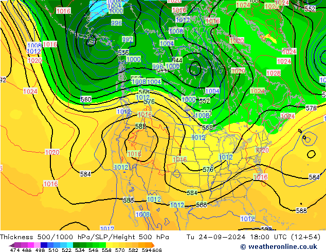 Dikte 500-1000hPa NAM di 24.09.2024 18 UTC