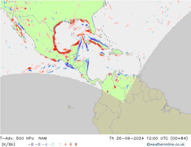 T-Adv. 500 hPa NAM Th 26.09.2024 12 UTC