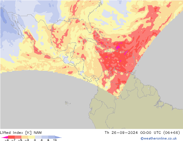 Yükseltgenmiş Indeks NAM Per 26.09.2024 00 UTC