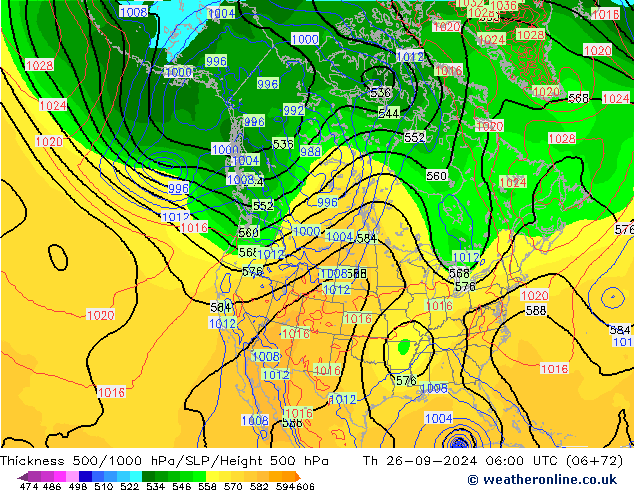 Thck 500-1000гПа NAM чт 26.09.2024 06 UTC