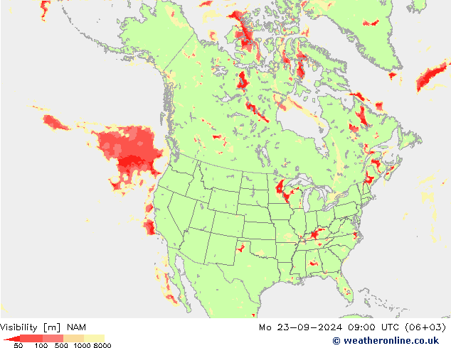 Sichtweite NAM Mo 23.09.2024 09 UTC