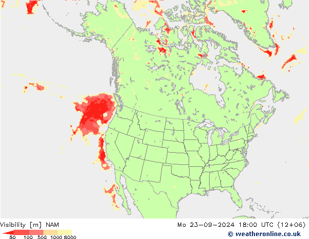 Dohlednost NAM Po 23.09.2024 18 UTC