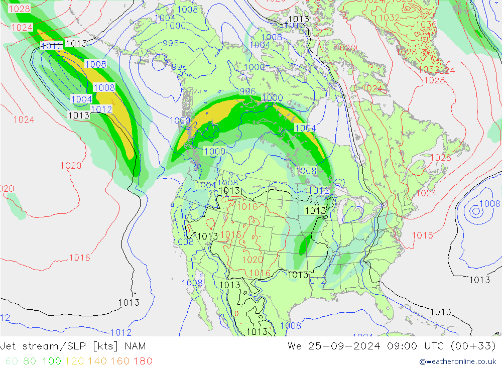 Prąd strumieniowy NAM śro. 25.09.2024 09 UTC