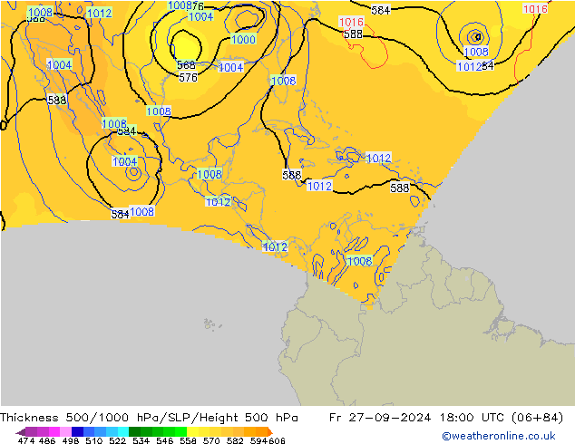 Thck 500-1000hPa NAM pt. 27.09.2024 18 UTC