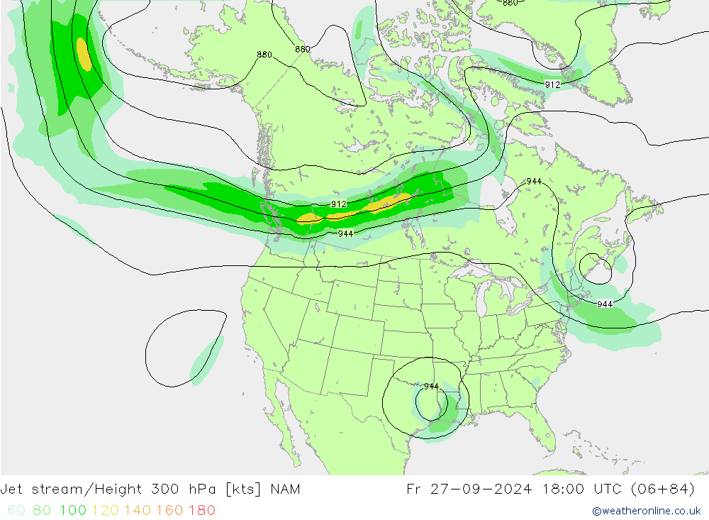 Prąd strumieniowy NAM pt. 27.09.2024 18 UTC