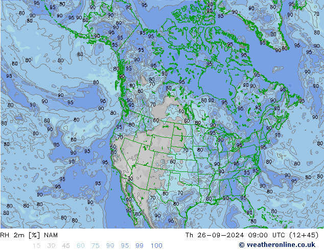 RH 2m NAM gio 26.09.2024 09 UTC