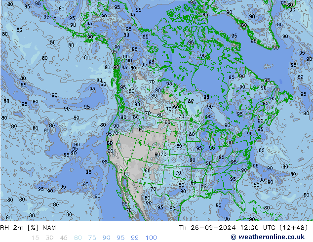 RH 2m NAM Čt 26.09.2024 12 UTC