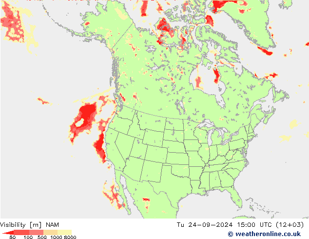 Visibility NAM Tu 24.09.2024 15 UTC