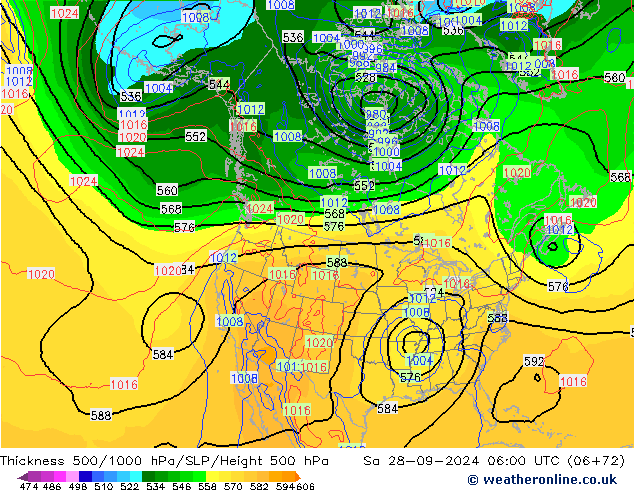 Thck 500-1000hPa NAM So 28.09.2024 06 UTC