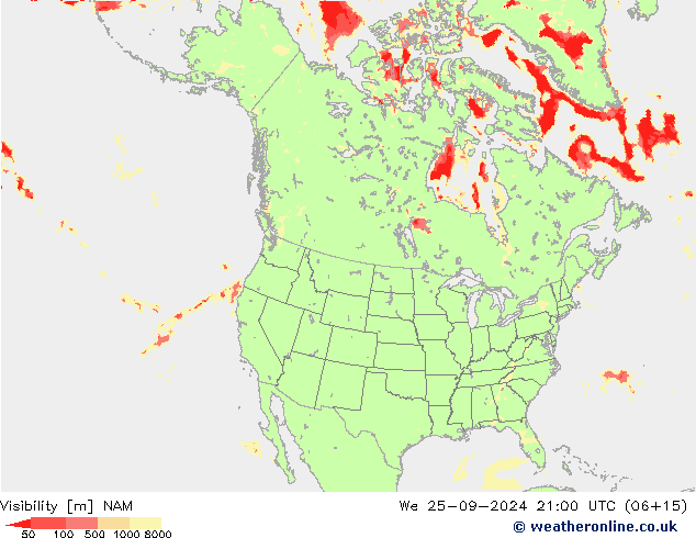 Visibilité NAM mer 25.09.2024 21 UTC