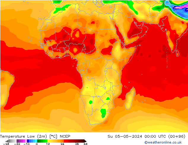 Min.  (2m) NCEP  05.05.2024 00 UTC