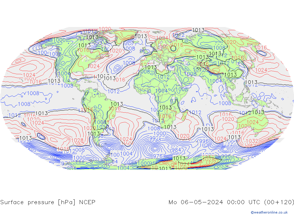 ciśnienie NCEP pon. 06.05.2024 00 UTC