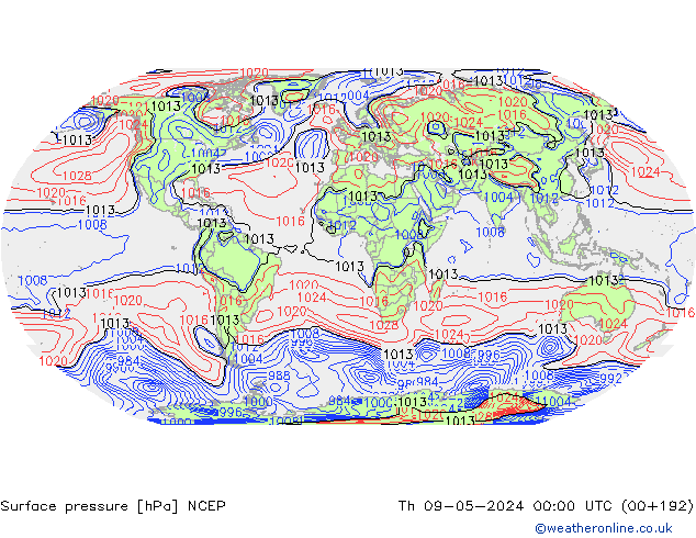 pression de l'air NCEP jeu 09.05.2024 00 UTC