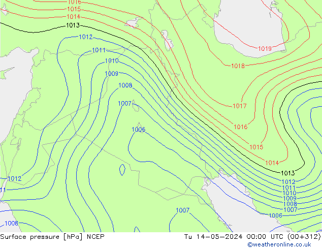pression de l'air NCEP mar 14.05.2024 00 UTC