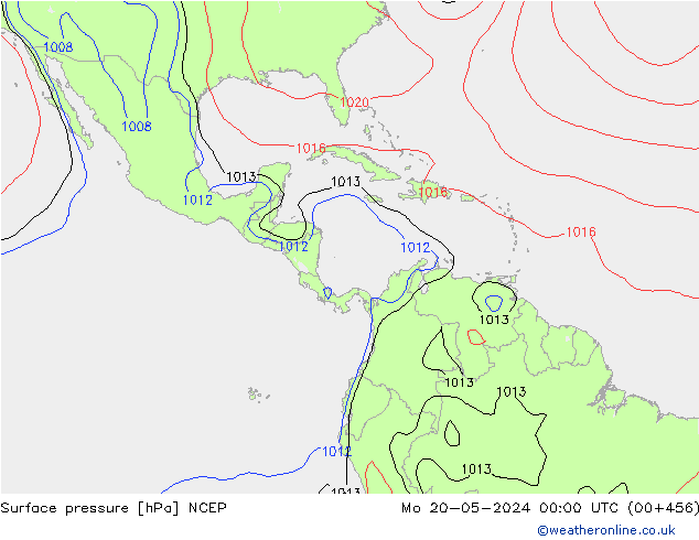 pression de l'air NCEP lun 20.05.2024 00 UTC