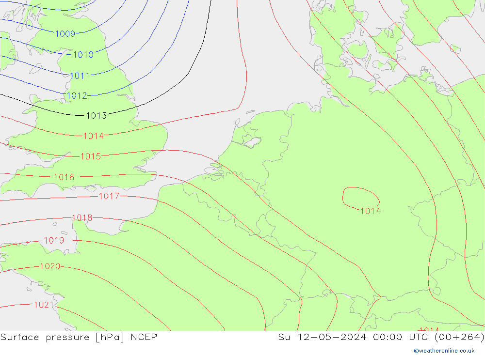 ciśnienie NCEP nie. 12.05.2024 00 UTC