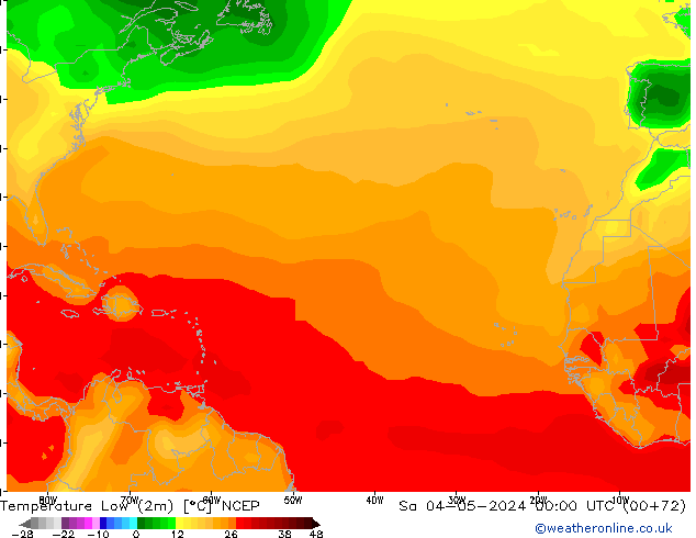 Min.  (2m) NCEP  04.05.2024 00 UTC