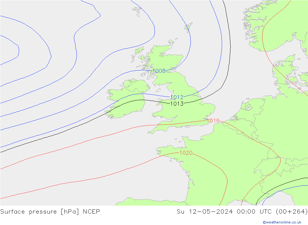 ciśnienie NCEP nie. 12.05.2024 00 UTC