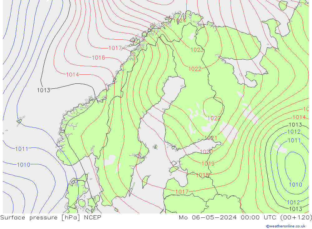 Luchtdruk (Grond) NCEP ma 06.05.2024 00 UTC