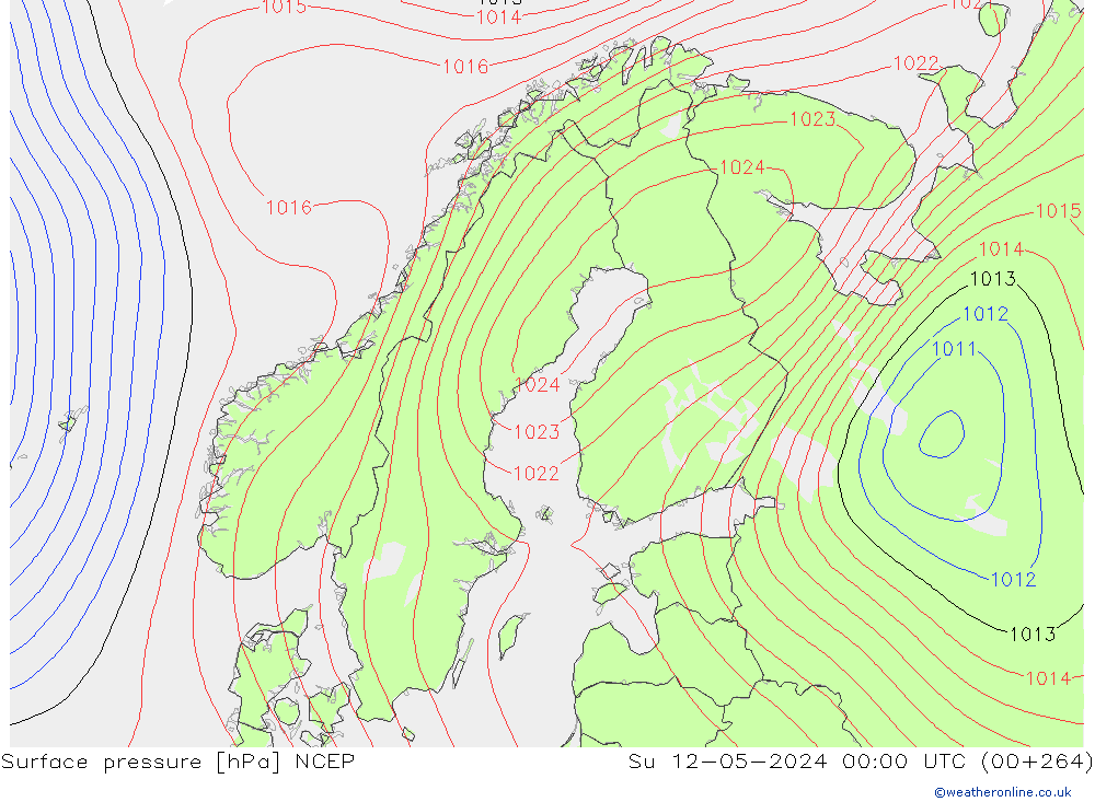 ciśnienie NCEP nie. 12.05.2024 00 UTC