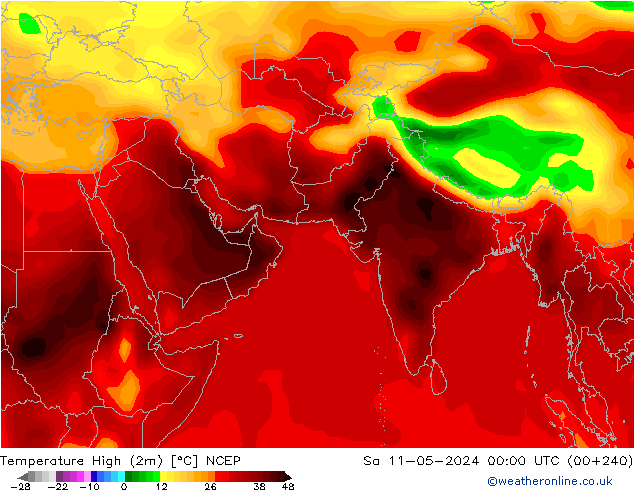 Max.  (2m) NCEP  11.05.2024 00 UTC