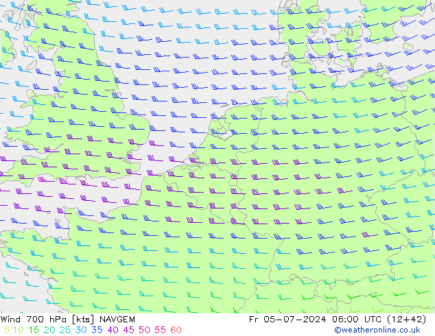 Wind 700 hPa NAVGEM vr 05.07.2024 06 UTC