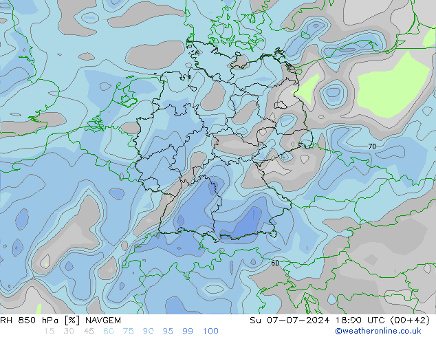 RV 850 hPa NAVGEM zo 07.07.2024 18 UTC