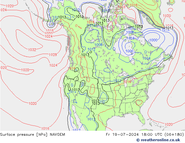 地面气压 NAVGEM 星期五 19.07.2024 18 UTC