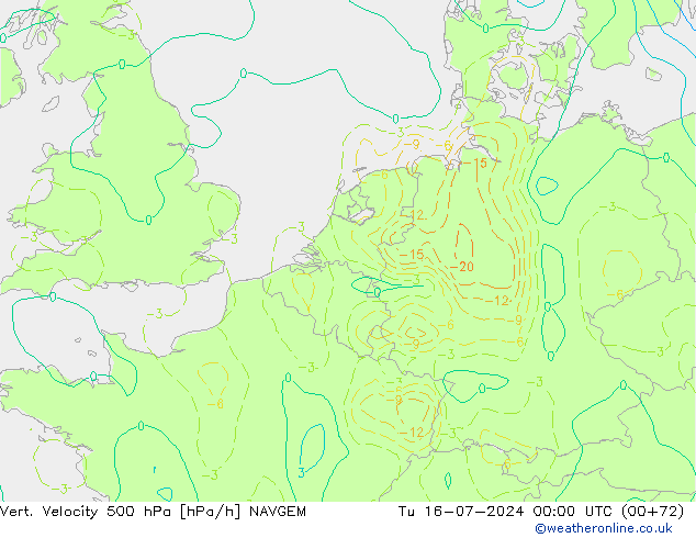 Vert. snelheid 500 hPa NAVGEM di 16.07.2024 00 UTC