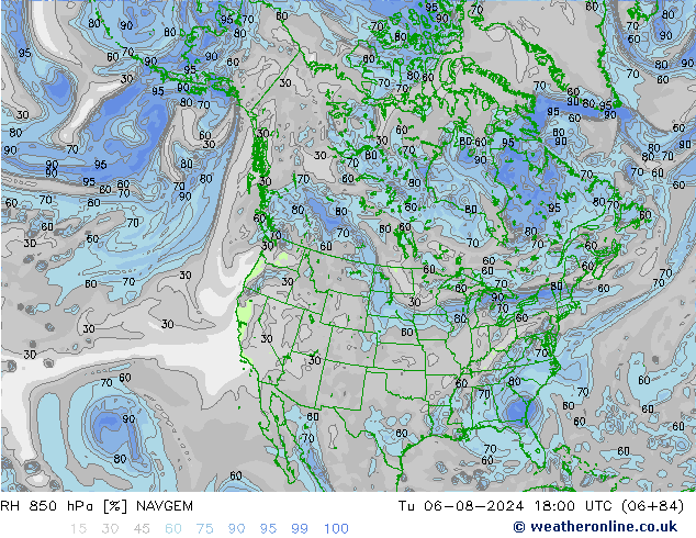 RV 850 hPa NAVGEM di 06.08.2024 18 UTC