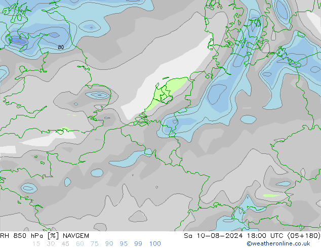 RV 850 hPa NAVGEM za 10.08.2024 18 UTC