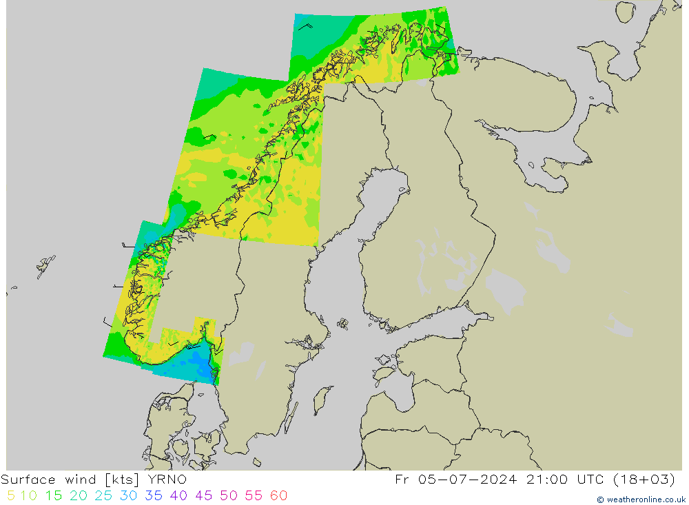 Wind 10 m YRNO vr 05.07.2024 21 UTC