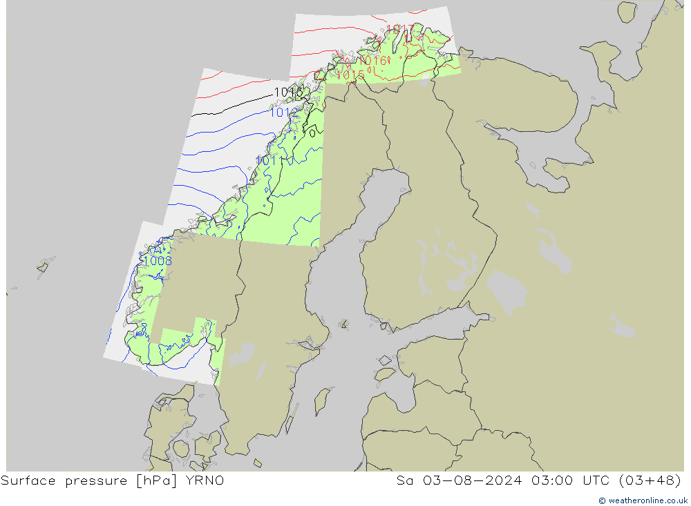 Luchtdruk (Grond) YRNO za 03.08.2024 03 UTC