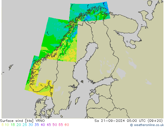 Bodenwind YRNO Sa 21.09.2024 05 UTC