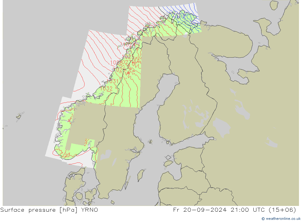 Yer basıncı YRNO Cu 20.09.2024 21 UTC