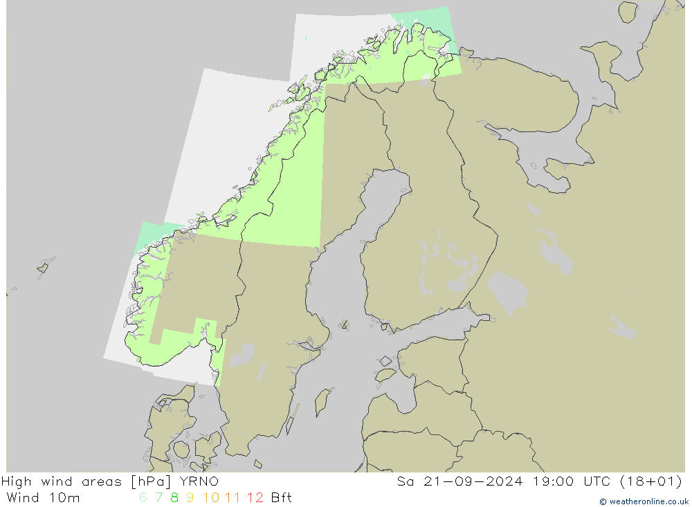 High wind areas YRNO sáb 21.09.2024 19 UTC