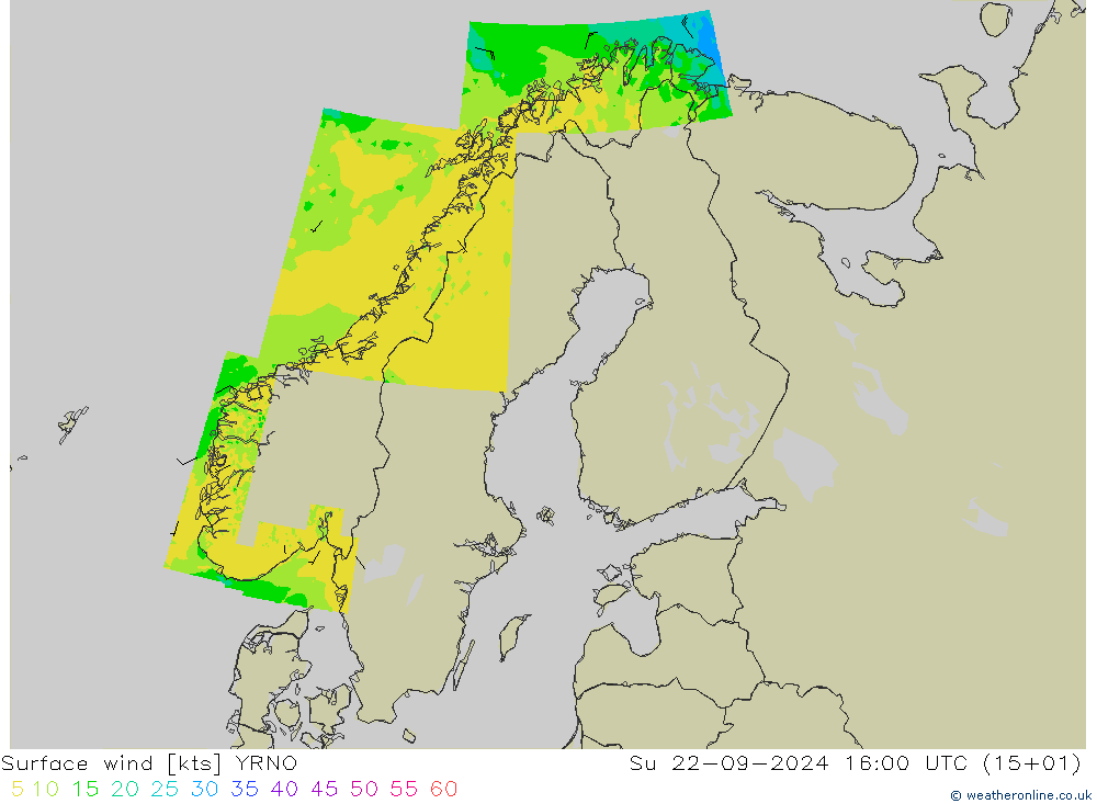 Bodenwind YRNO So 22.09.2024 16 UTC