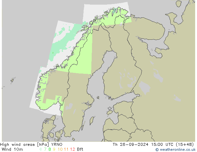 High wind areas YRNO jeu 26.09.2024 15 UTC