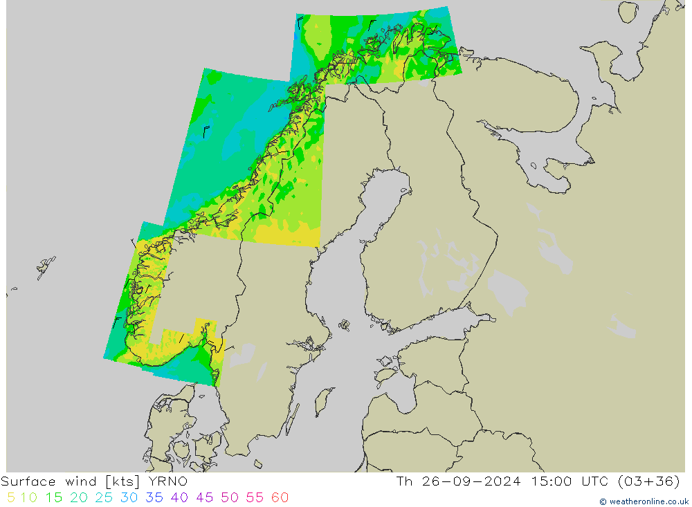 ветер 10 m YRNO чт 26.09.2024 15 UTC